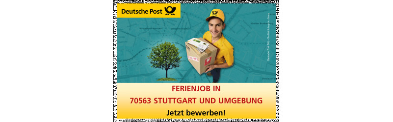 Ferienjob als Briefträger und Paketzusteller (m/w) in 70563 Stuttgart und Umgebung