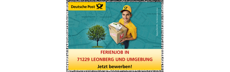 Ferienjobs als Briefträger und Paketzusteller (m/w) in 71229 Leonberg und Umgebung