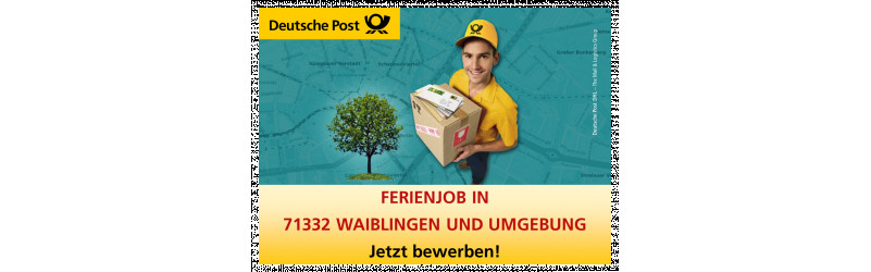 FERIENJOB als Briefträger und Paketzusteller (m/w) in 71332 Waiblingen und Umgebung