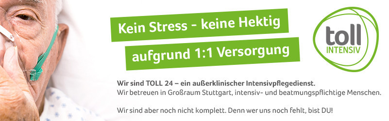 Gesundheits- und Krankenpfleger/-in in der Alten- oder Krankenpflege m/w - Stellenanzeigen im Großraum Stuttgart für die außerklinische Intensivpflege