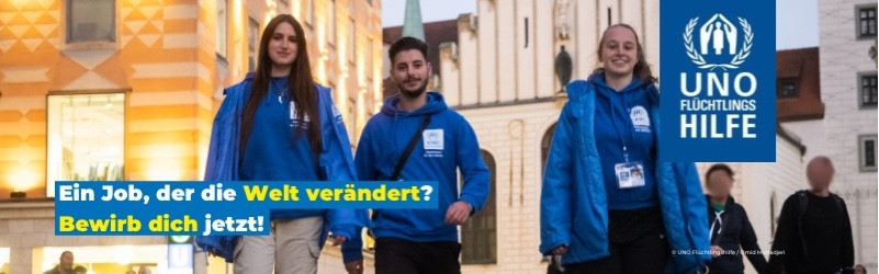  Schülerjob (ab 18) mit Herz  - UNO-Flüchtlingshilfe Freiburg 