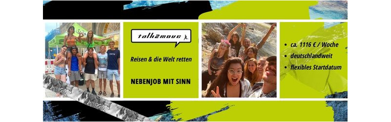  Oldenburg (Oldenburg): Zu jung um die Welt zu retten? Nicht mit uns! Promotion für namhafte NGOs ab 16 Jahren!! 
